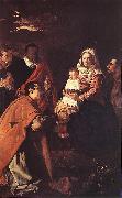 VELAZQUEZ, Diego Rodriguez de Silva y The Adoration of the Magi et oil